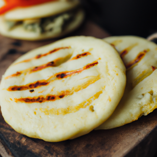 Arepas s bramborovým salátem