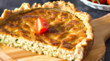 Brokolicový quiche s mozzarellou