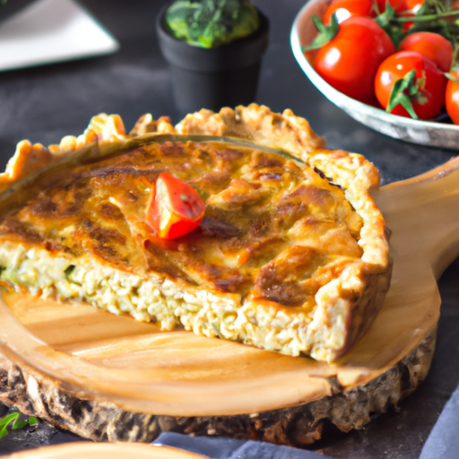 Brokolicový quiche s mozzarellou