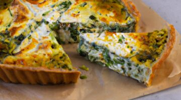 Brokolicový quiche s feta sýrem