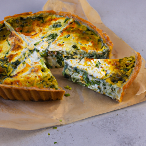 Brokolicový quiche s feta sýrem