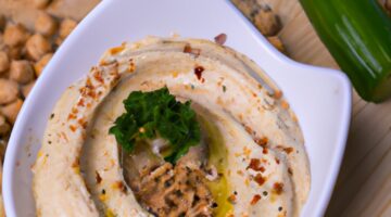 Tahini hummus s grilovanou zeleninou