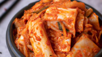 Kimchi – klasický pikantní korejský pokrm.