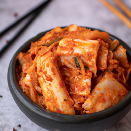 Kimchi – klasický pikantní korejský pokrm.