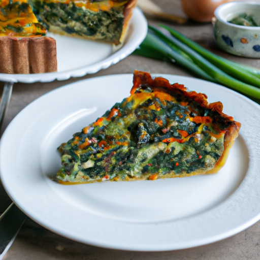 Zeleninová quiche s tofu plackou.