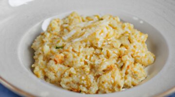 Risotto s hříbky a parmským šunkou