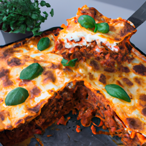 Lasagne bolognese smetanová omáčka