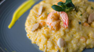 Risotto s houbami a syrovoučkem