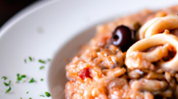 Risotto s houbami a kuřecím masem