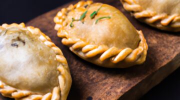 Argentinské empanadas plněné masem a zeleninou