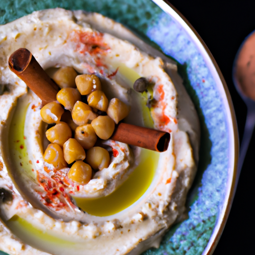 Hummus s oříšky pistáciemi a fenyklem