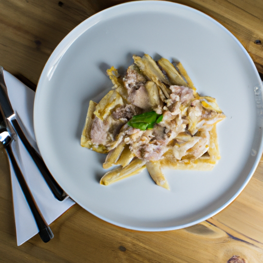 Penne carbonara s pancettou