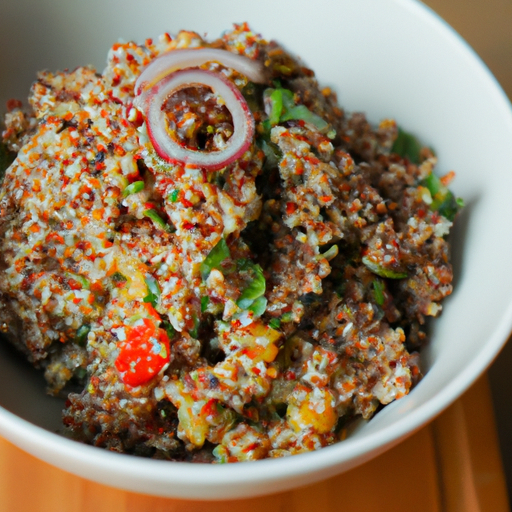 Veganí quinoa salát s avokádem