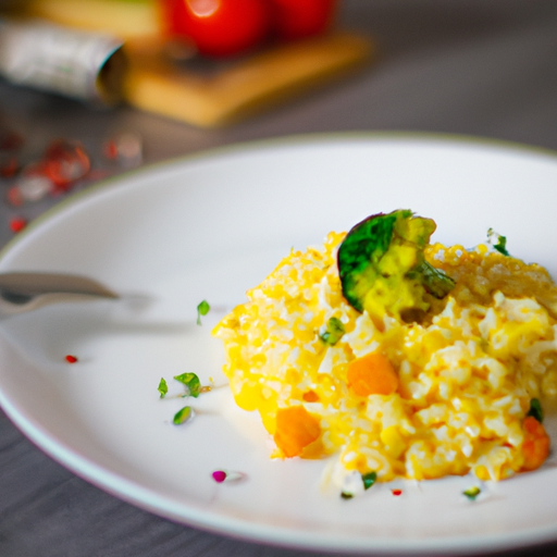 Risotto s houbami a kozím sýrem