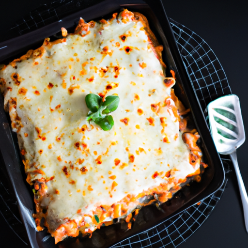 Lasagne Bolognese s mozzarellou.