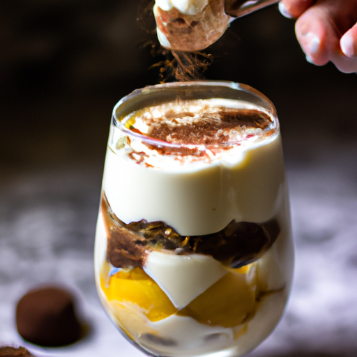 Tiramisu s mascarpone a kakao