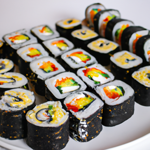 Sushi z lososového maki.