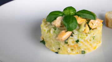 Risotto s hříbky a šunkou