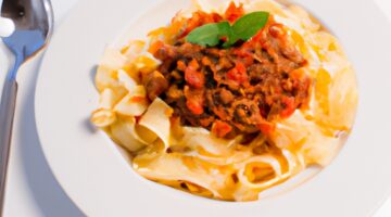 Ragu bolognese s tagliatelle a parmazánem