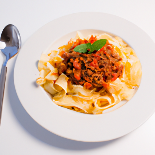 Ragu bolognese s tagliatelle a parmazánem