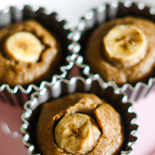 Veganské čokoládové muffiny s banány.