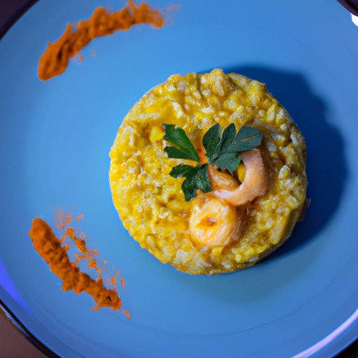 Risotto s hubami a šafránem