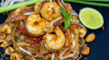 Pad Thai s krevetami a pho.