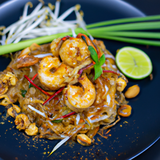 Pad Thai s krevetami a pho.