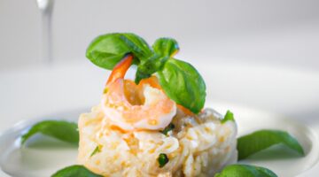 Risotto s krevetami a citronem