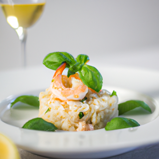 Risotto s krevetami a citronem