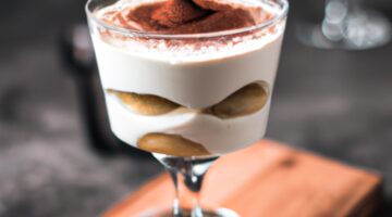 Italská tiramisu s mascarpone a kávou.