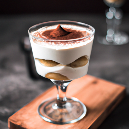 Italská tiramisu s mascarpone a kávou.