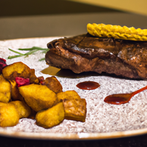 Květákový steak se šťouchanými bramborami