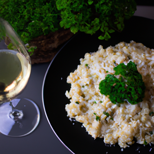 Risotto se sušenými houbami a parmazánem