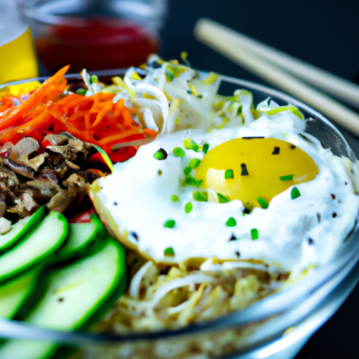 Bibimbap s hovězím a zeleninou