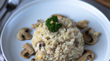 Risotto ai funghi porcini.