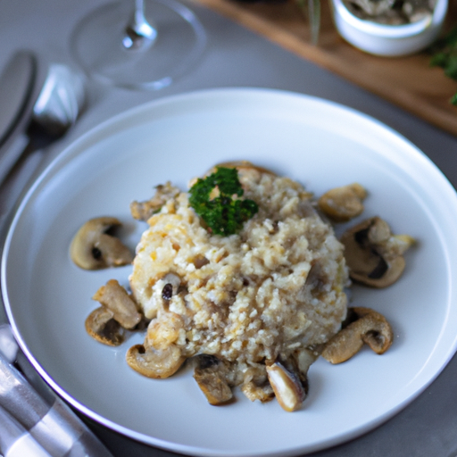 Risotto ai funghi porcini.