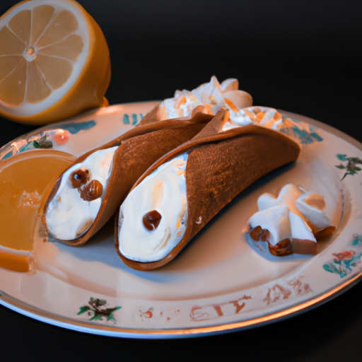 Cannoli s ricottou a citrusem