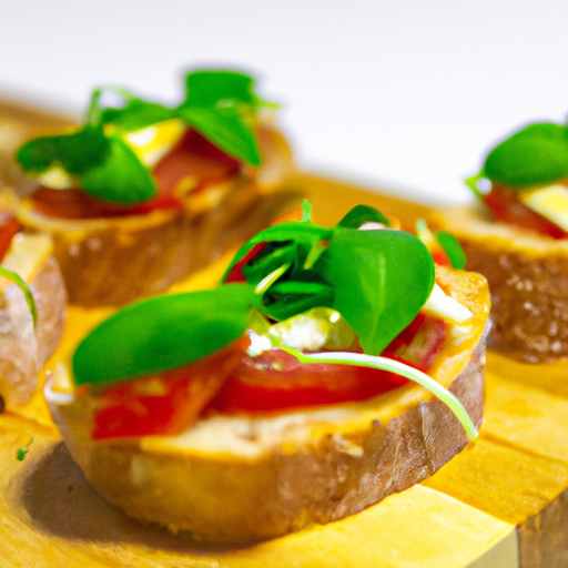 Italská česneková bruschetta s rajčaty