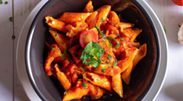 Penne arrabiata s rajčaty a česnekem