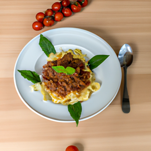 Ragu bolognese s tagliatelle pastou.