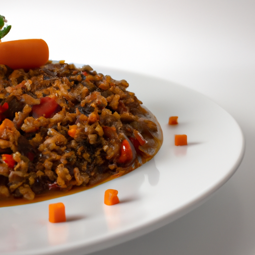 Risotto s hovězím ragú.