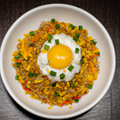 Nasi Goreng“ – smažená rýže s kousky masa