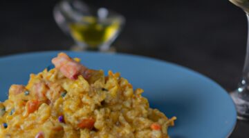 Risotto s rajčaty a bazalkou