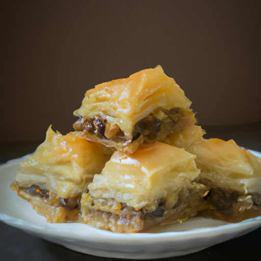 Baklava s vlašskými ořechy.