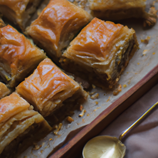 Baklava s ořechy a skořicí