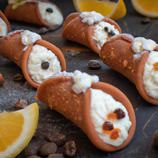 Cannoli s kandovaným ovocem a ricottou