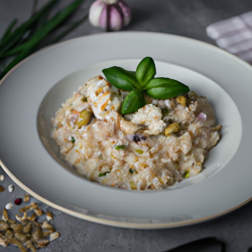 Risotto s hříbky a parmezánem.