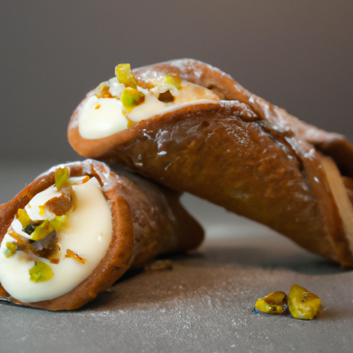 Cannoli s pistáciovou náplní