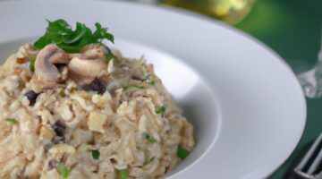 Risotto s hříbky a šalotkou